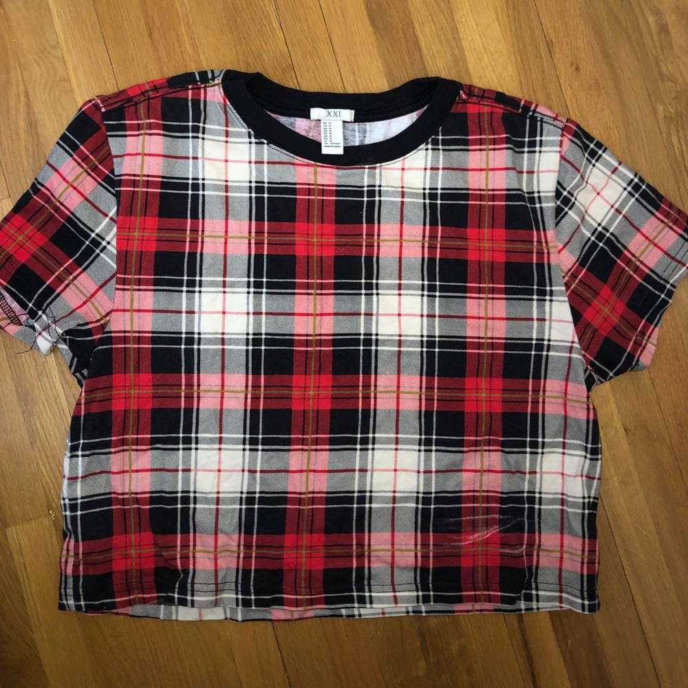 Forever 21 Plaid Short Shirt